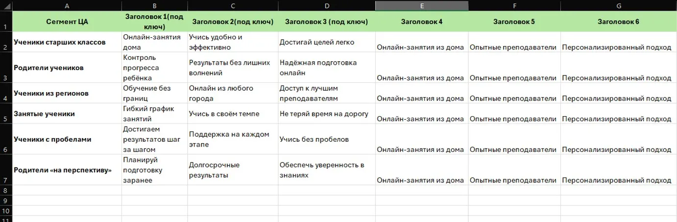 Сбор объявлений